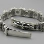 Chrome Hearts Cruciferous flower Bracelet S925 Sterling Silver Handmade Punk retro Bracelet