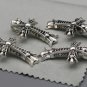 Chrome Hearts Double Cross Pendant S925 Sterling Silver Retro  cross rock punk Handmade Pendant