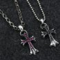 Chrome Hearts Cross Retro Pendant S925 Sterling Silver cross rock punk zircon Pendant