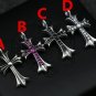 Chrome Hearts Cross punk Retro Pendant S925 Sterling Silver cross rock zircon Pendant