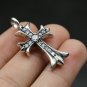 Chrome Hearts Cross punk Retro Pendant S925 Sterling Silver cross rock zircon Pendant