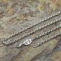Chrome Hearts Necklace S925 Sterling Silver Pearl circle Vintage sweater chain 5 mm diameter
