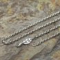 Chrome Hearts Necklace S925 Sterling Silver Pearl circle Vintage sweater chain 3 mm diameter