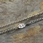 Chrome Hearts Necklace S925 Sterling Silver Pearl circle Vintage sweater chain 3 mm diameter