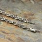 Chrome Hearts Paper Chain S925 Sterling Silver Classic Rome alphabet Fashion Necklace 4 mm diameter