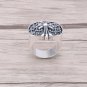 Chrome Hearts Tombstone Cross ring S925 Sterling Silver ring Cross gravestone rock ring Punk ring