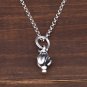 Chrome Hearts Three-sided rolling stone tongue Pendant S925 Sterling Silver rock punk Retro Pendant