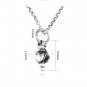 Chrome Hearts Three-sided rolling stone tongue Pendant S925 Sterling Silver rock punk Retro Pendant