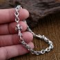 Chrome Hearts Rome alphabet Bracelet S925 Sterling Silver Handmade Punk retro Cross Bracelet