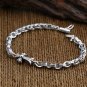 Chrome Hearts Rome alphabet Bracelet S925 Sterling Silver Handmade Punk retro Cross Bracelet