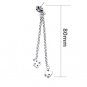 Chrome Hearts Cross dice fringed eardrop Earring S925 Sterling Silver Earring - Handmade jewellery