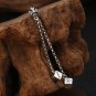 Chrome Hearts Cross dice fringed eardrop Earring S925 Sterling Silver Earring - Handmade jewellery