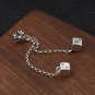 Chrome Hearts Cross dice fringed eardrop Earring S925 Sterling Silver Earring - Handmade jewellery