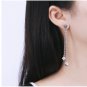 Chrome Hearts Cross dice fringed eardrop Earring S925 Sterling Silver Earring - Handmade jewellery