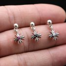 Chrome Hearts Retro Cross Pendant Zircon Earring S925 Sterling Silver Earring - Handmade jewellery