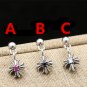 Chrome Hearts Retro Cross Pendant Zircon Earring S925 Sterling Silver Earring - Handmade jewellery