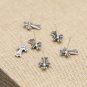 S925 Sterling Silver Zircon Earring -Chrome Hearts Retro Cross Earrings  Handmade  jewellery