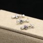 S925 Sterling Silver Zircon Earring -Chrome Hearts Retro Earrings  Handmade Cross jewellery