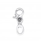 S925 Sterling Silver cross flower jewelry Chrome Hearts bag Hanging jewelry Key buckle