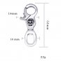 S925 Sterling Silver cross flower jewelry Chrome Hearts bag Hanging jewelry Key buckle