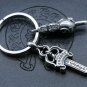 Chrome Hearts Key buckle Retro Double daggers bag Hanging jewelry S925 Sterling Silver Key buckle
