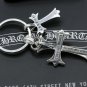 Chrome Hearts Key buckle Retro Double Cross bag Hanging jewelry S925 Sterling Silver Key buckle
