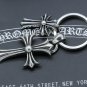 Chrome Hearts Key buckle Retro Double Cross bag Hanging jewelry S925 Sterling Silver Key buckle
