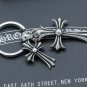 Chrome Hearts Key buckle Retro Double Cross bag Hanging jewelry S925 Sterling Silver Key buckle