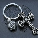 Chrome Hearts Key buckle Retro High-grade Cross bag Hanging jewelry S925 Sterling Silver