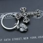 Chrome Hearts Key buckle Retro High-grade Cross bag Hanging jewelry S925 Sterling Silver