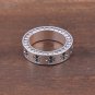 Chrome Hearts forever ring S925 Sterling Silver lovers Cross rock Mosaic zircon ring