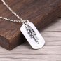 Chrome Hearts Sword of dagger Dog Tag Pendant S925 Sterling Silver Retro rock Pendant