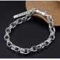 Chrome Hearts Cross Rome alphabet Bracelet S925 Sterling Silver Handmade Pendant Bracelet