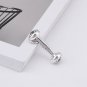 Chrome Hearts Cross dumbbell Pendant S925 Sterling Silver rock punk Retro Pendants