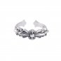 Chrome Hearts Cross Handmade ring S925 Sterling Silver lovers Opening adjustment ring