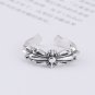 Chrome Hearts Cross Handmade ring S925 Sterling Silver lovers Opening adjustment ring