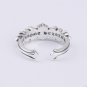 Chrome Hearts Cross Handmade ring S925 Sterling Silver lovers Opening adjustment ring