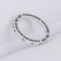 Chrome Hearts Cross Rolling stone tongue ring S925 Sterling Silver Rock Punk ring