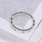 Chrome Hearts Cross Rolling stone tongue ring S925 Sterling Silver Rock Punk ring