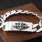 Chrome Hearts Cross Rock and roll style Bracelet S925 Sterling Silver Handmade Punk retro Bracelet