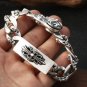 Chrome Hearts Cross Floral Bracelet S925 Sterling Silver Handmade Punk retro Lobster clasp Bracelet