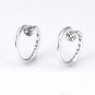 Chrome Hearts S925 Sterling Silver XBall CH ring, lovers Cross rock ring