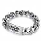 Chrome Hearts Cross flower diamond bracelet S925 Sterling Silver Punk retro Bracelet