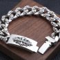 Chrome Hearts Cross flower diamond bracelet S925 Sterling Silver Punk retro Bracelet