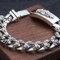 Chrome Hearts Cross flower diamond bracelet S925 Sterling Silver Punk retro Bracelet