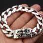 Chrome Hearts Cross flower bracelet S925 Sterling Silver domineering Punk retro Bracelet