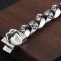 Chrome Hearts Rolling stone tongue bracelet S925 Sterling Silver Punk retro Bracelet