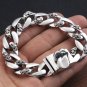 Chrome Hearts Rolling stone tongue bracelet S925 Sterling Silver Punk retro Bracelet
