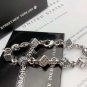 Chrome Hearts Dice cross bracelet S925 Sterling Silver Punk retro Handmade Bracelet