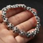 Chrome Hearts Retro creative splicing Cross Bracelet S925 Sterling Silver Punk Handmade Bracelet
